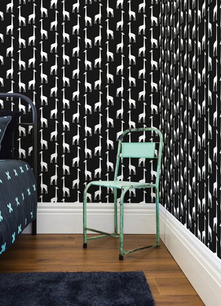 Chesapeake Vivi Giraffe Wallpaper - Black — Ảnh 4