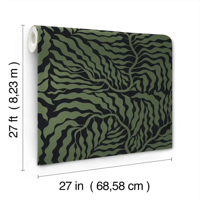 Fern Fronds Wallpaper - Black/Green — Ảnh 4