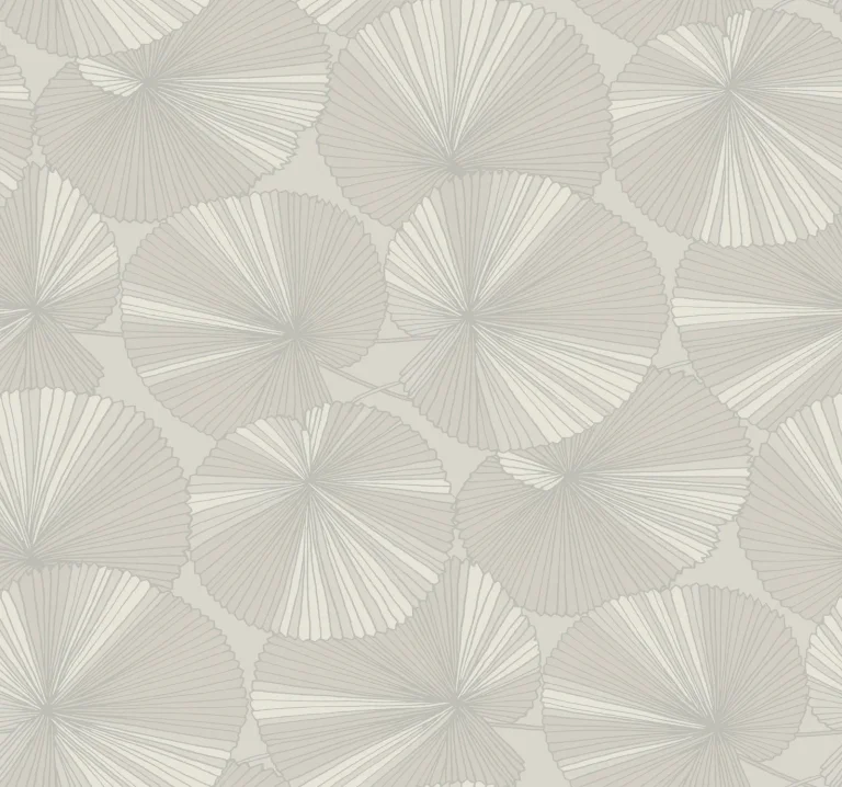 Candice Olson Layered Lily Pads Wallpaper - Grey — Ảnh 3