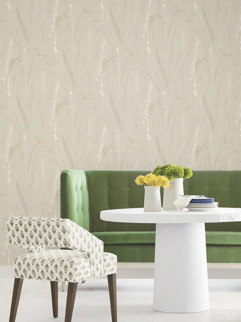 Meadow Splendor Botanical Wallpaper - Neutral — Image 3
