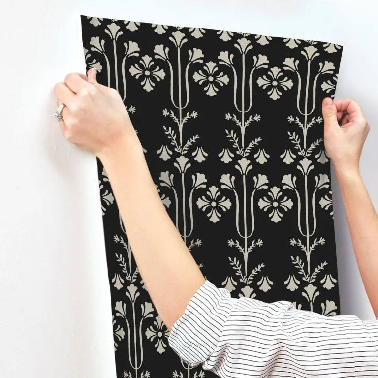 Magnolia Home Lydia Wallpaper - Black — Ảnh 5