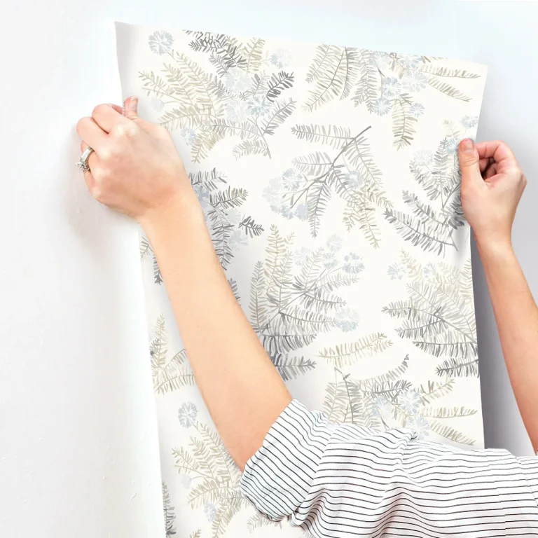 Chesapeake Frith Botanical Wallpaper - Light Blue — Image 5