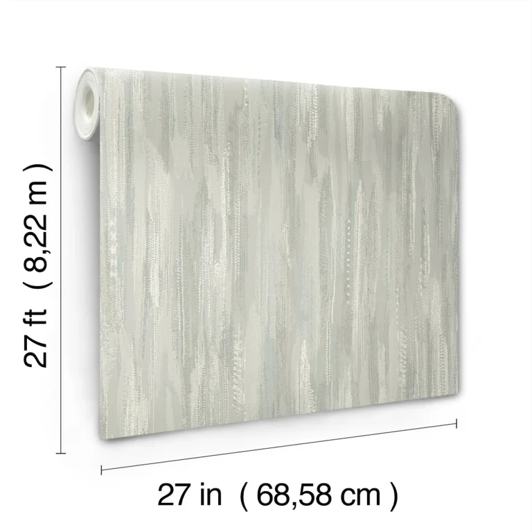 Ronald Redding Tribeca Texture Stripe Wallpaper - Aqua — Ảnh 4