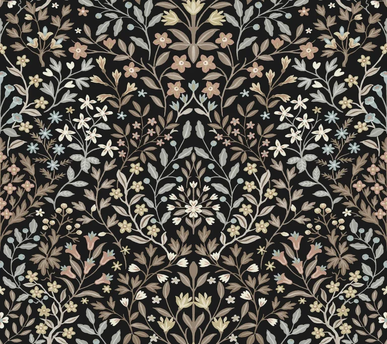 Magnolia Home Garden Terrace Wallpaper - Black/Neutral — Ảnh 5