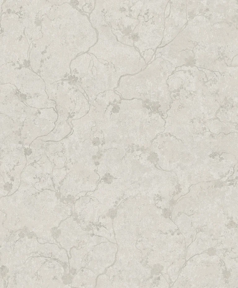 Mahina Floral Vine Wallpaper - Silver — Image 2