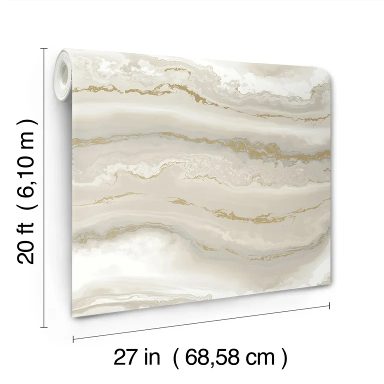 Shifting Sands Peel and Stick Wallpaper - Sand/Gold — Ảnh 6