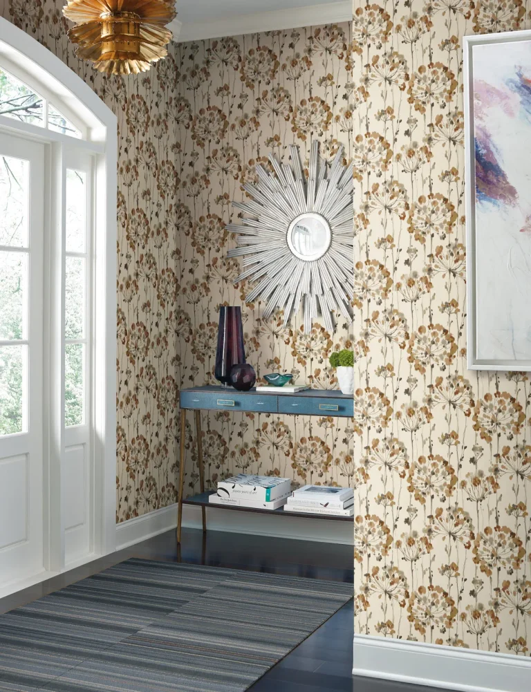 Candice Olson Flourish Wallpaper - Burnt Orange — Ảnh 2
