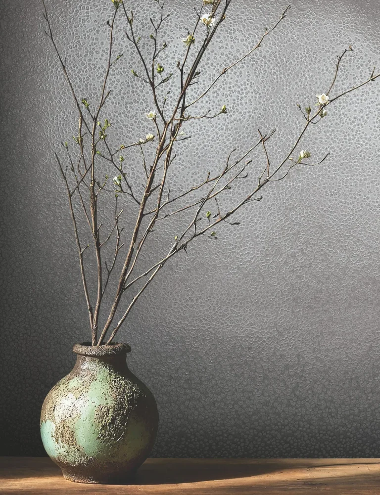 Hudson Hammered Metal Wallpaper - Pewter — Ảnh 5