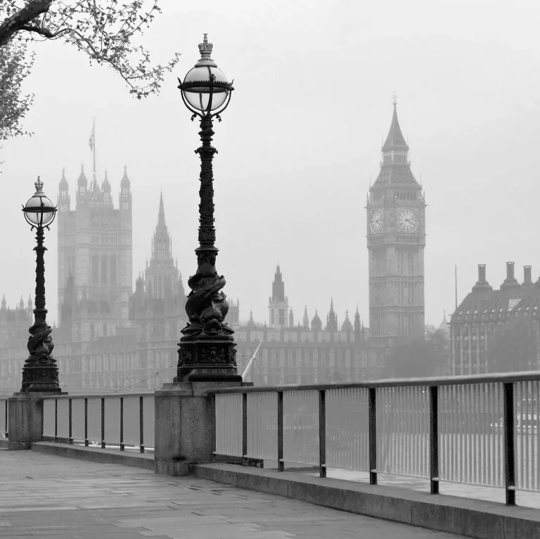 London Fog - Wall Mural 5411 - 4 Panel - 192cm x 260cm — Ảnh 3