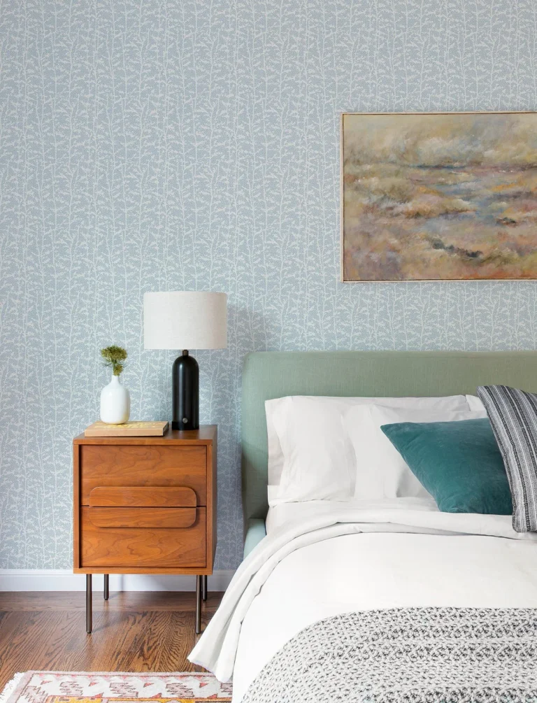 Layton Climbing Vines Wallpaper - Light Blue — Ảnh 7