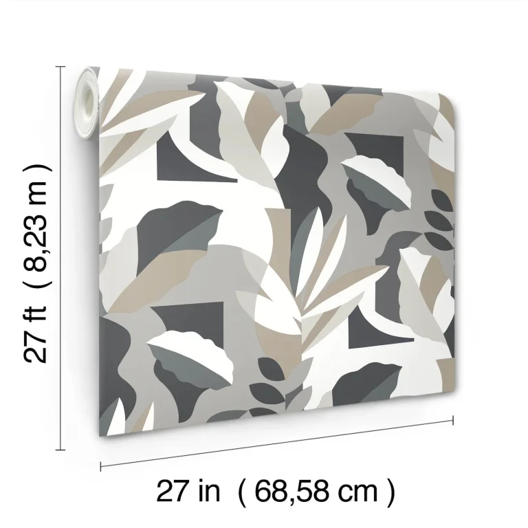 Papier Colle Wallpaper - Black & White — Ảnh 3