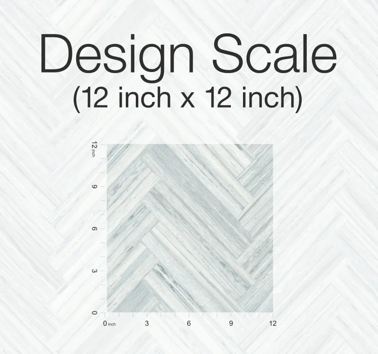 Hermosa Herringbone Peel and Stick Wallpaper - Blue — Ảnh 8