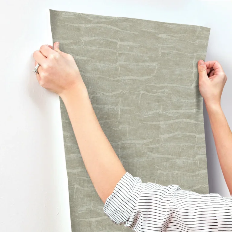 Sculpted Burlap Textured Wallpaper - Moss — Ảnh 4