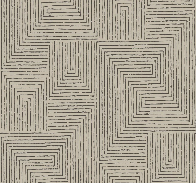 Mortenson Geometric Wallpaper - Taupe — Ảnh 2