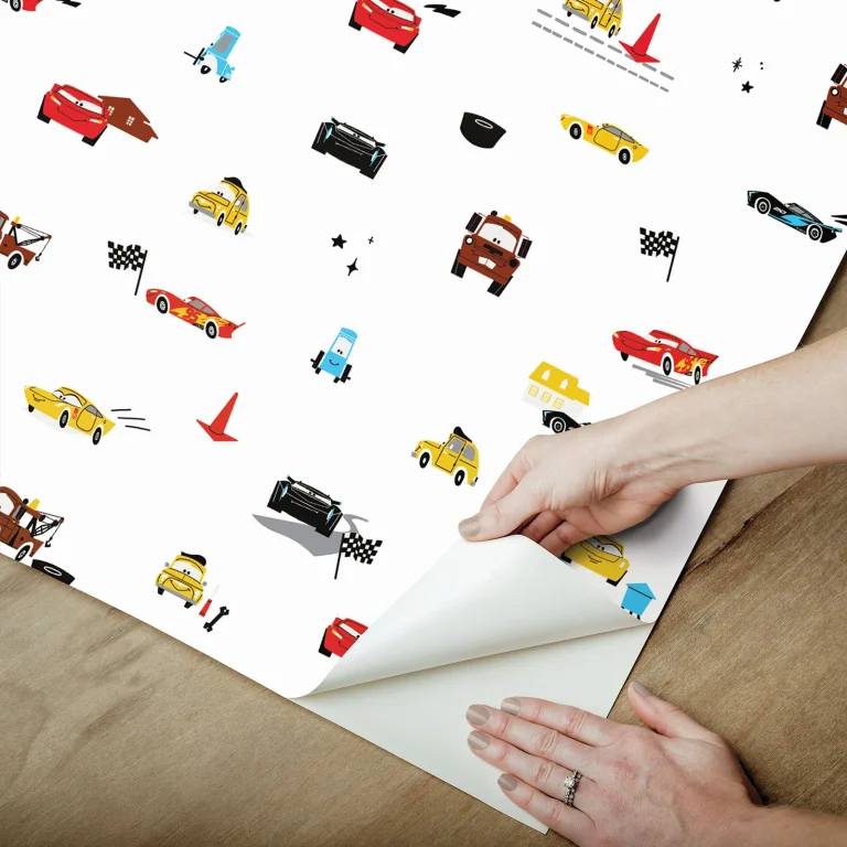 Disney & Pixar Cars Racing Peel and Stick Wallpaper - Red — Ảnh 2