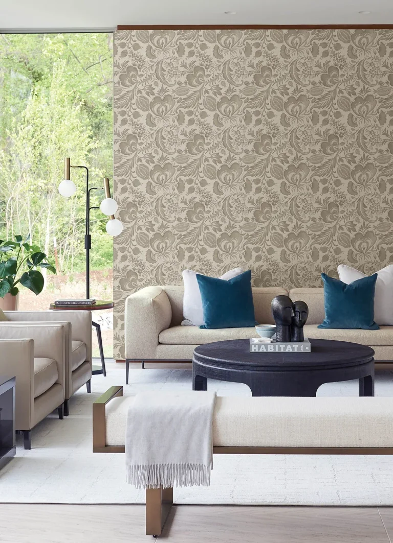 Culver Jacobean Wallpaper - Brown — Ảnh 4