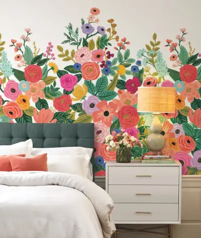 Rifle Paper Co. Garden Party Wall Mural - Rose Multi