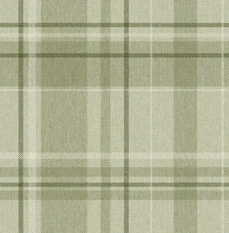 Harris Plaid Chevron Wallpaper - Green — Ảnh 3