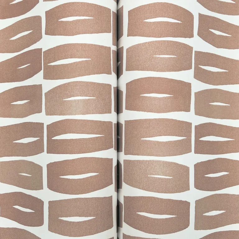 Modernist Motif Wallpaper - Terracotta — Image 4
