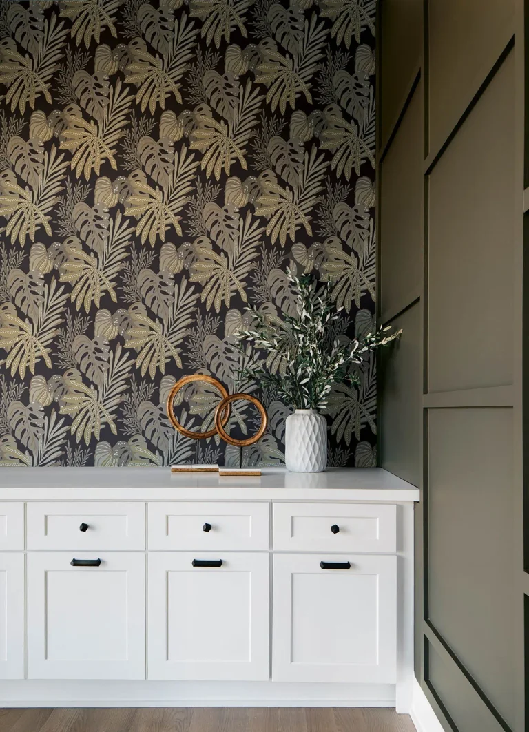Alocasia Tropical Foliage Wallpaper - Neutral — Ảnh 3