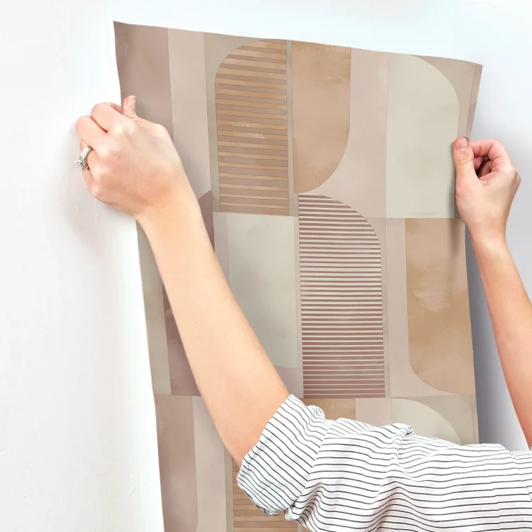Otto Abstract Geometric Wallpaper - Terracotta — Ảnh 4
