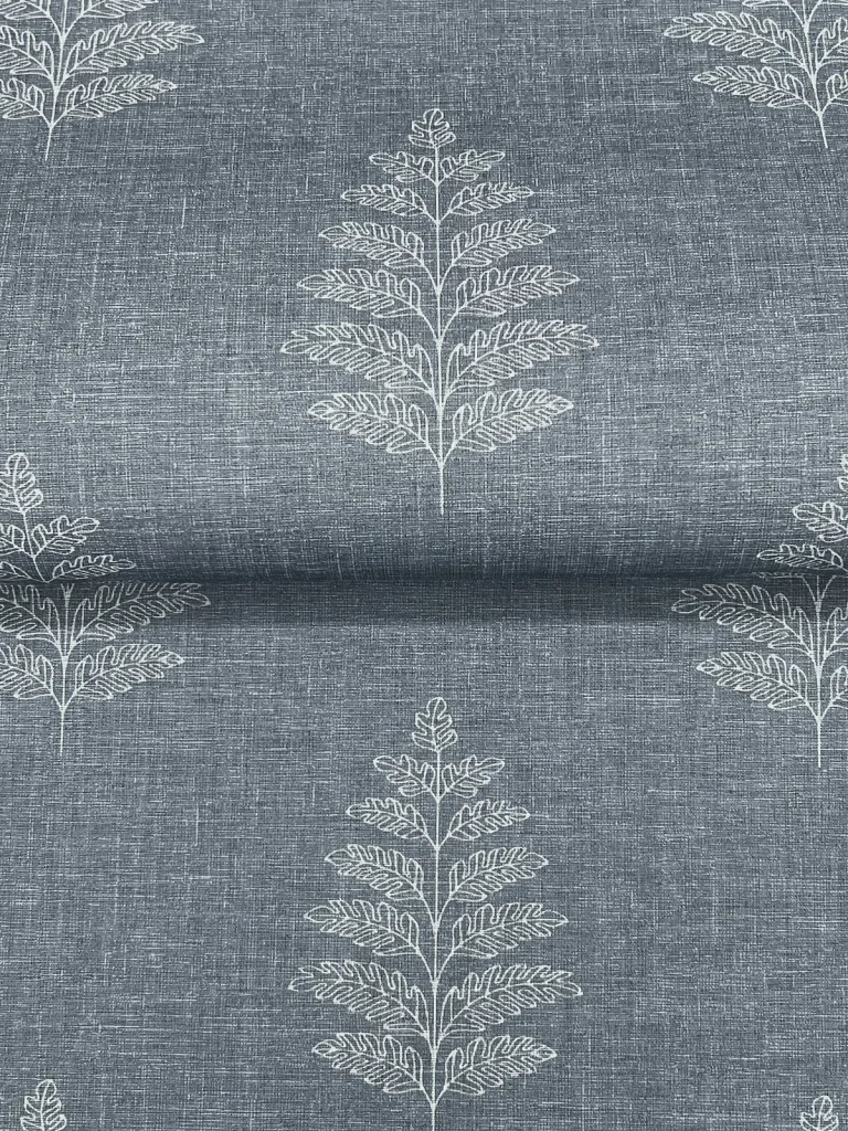 Chesapeake Frond Leaf Wallpaper - Denim — Ảnh 6