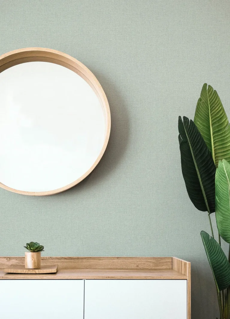 Lawndale Textured Pinstripe Wallpaper - Sage — Ảnh 6