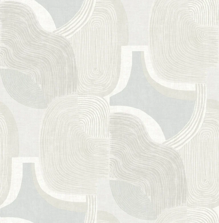 Hollace Geometric Wallpaper - Sky Blue — Ảnh 3