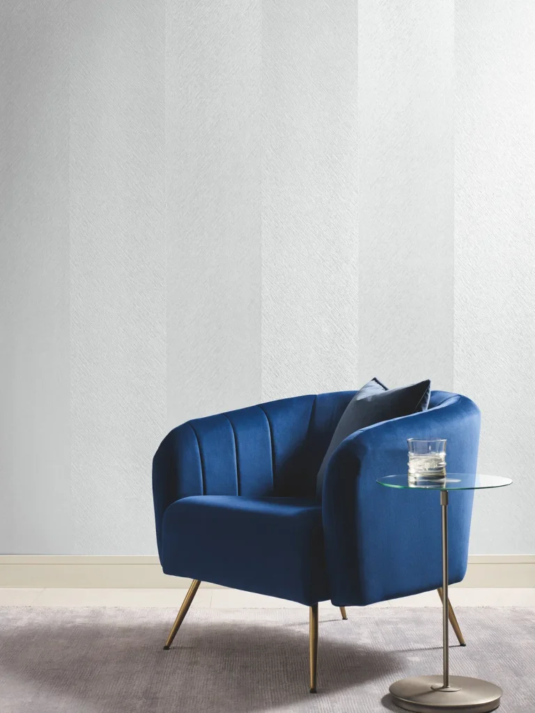 Etched Chevron Wallpaper - White — Ảnh 3