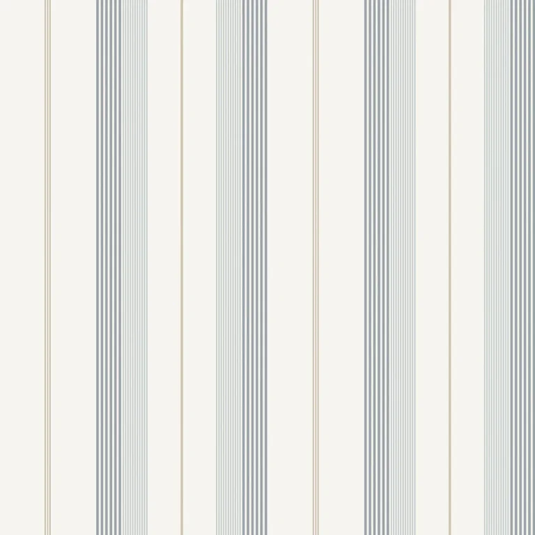 Herrgård Stripe Wallpaper - Light Blue — Image 5