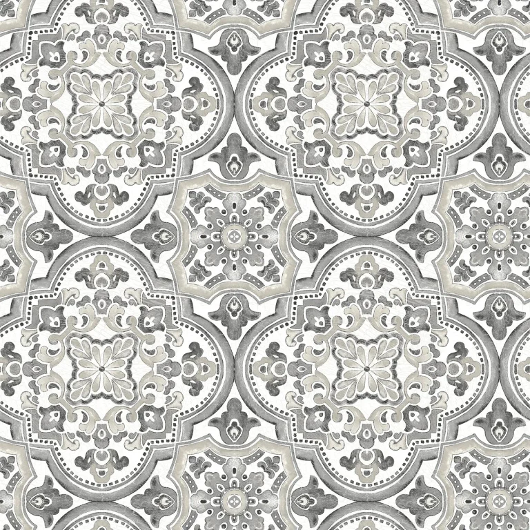 Chesapeake Concord Medallion Wallpaper - Black — Ảnh 3