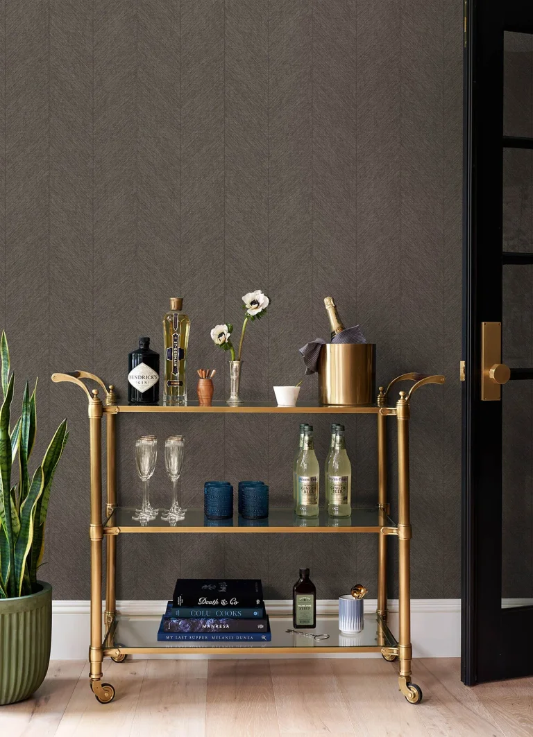Kallam Chevron Wallpaper - Chocolate — Ảnh 5