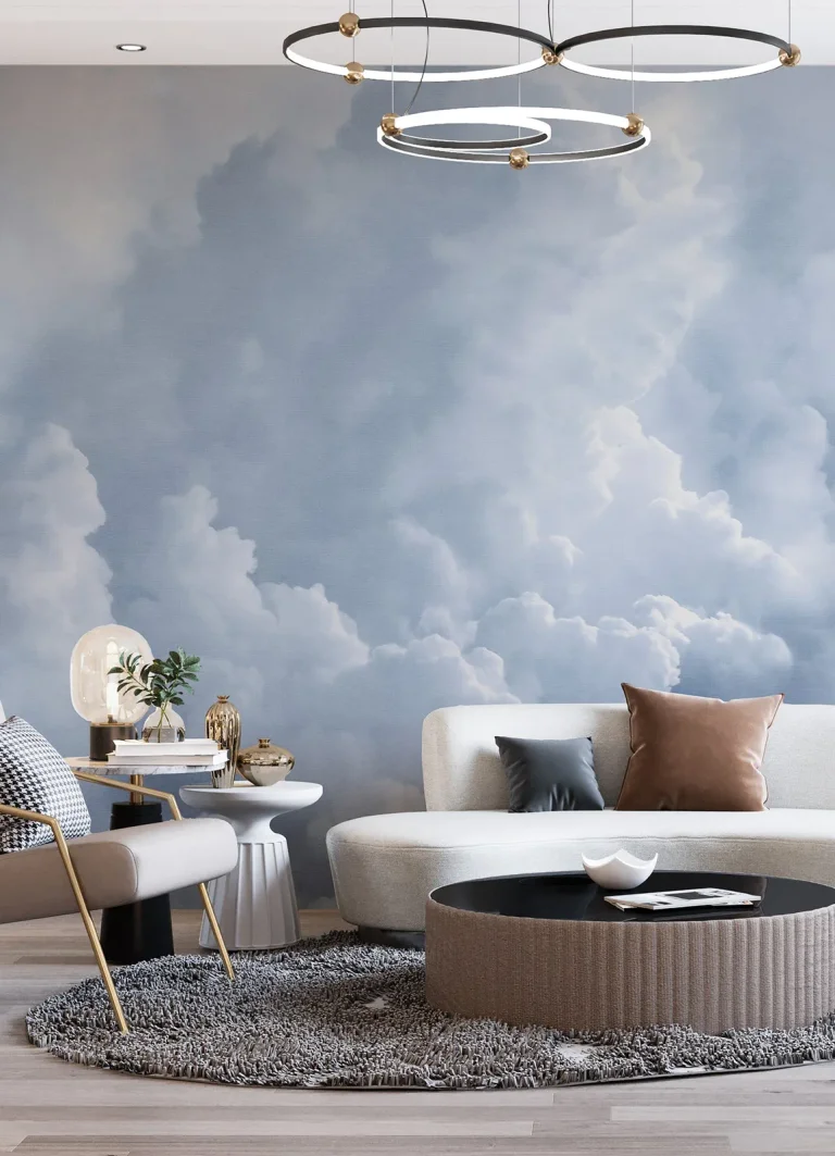 In the Clouds Wall Mural - Sky Blue — Ảnh 2