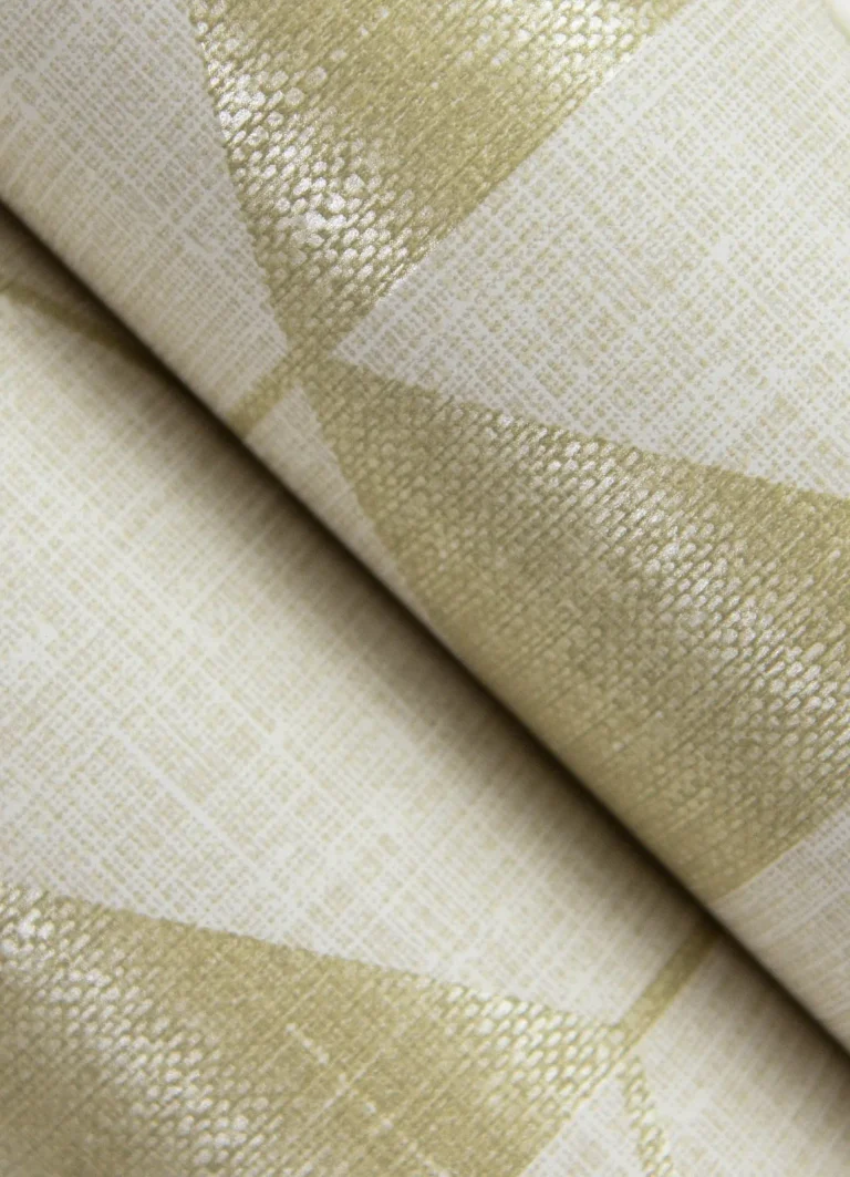 Fairbank Linen Geometric Wallpaper - Gold — Ảnh 5