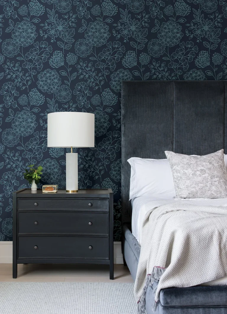 Ada Floral Wallpaper - Indigo — Ảnh 3