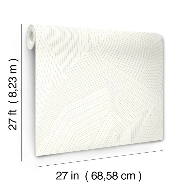 Dotted Maze Wallpaper - White — Ảnh 6
