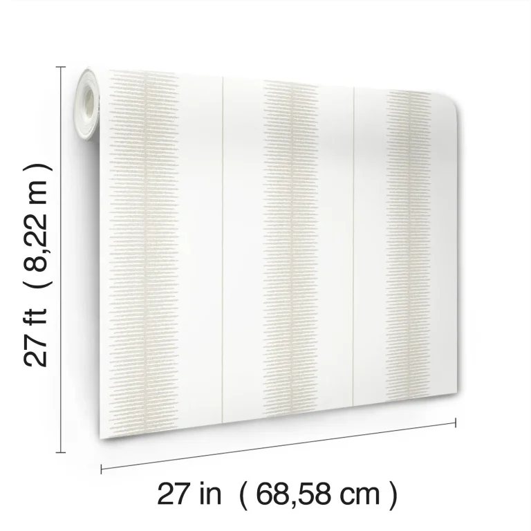 Ronald Redding Tandem Stripe Wallpaper - Taupe — Ảnh 5