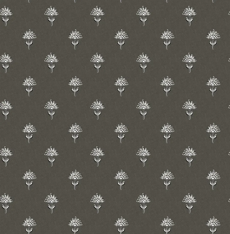 Chesapeake Surdiva Floral Fan Wallpaper - Black — Ảnh 2