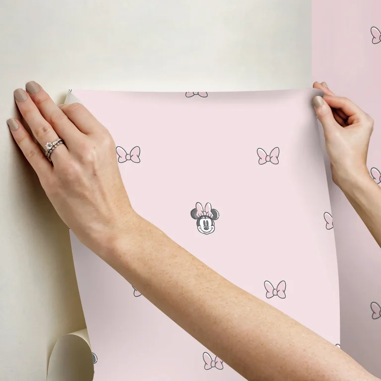 Disney Minnie Mouse Sweet Bows Peel and Stick Wallpaper - Pink — Ảnh 2