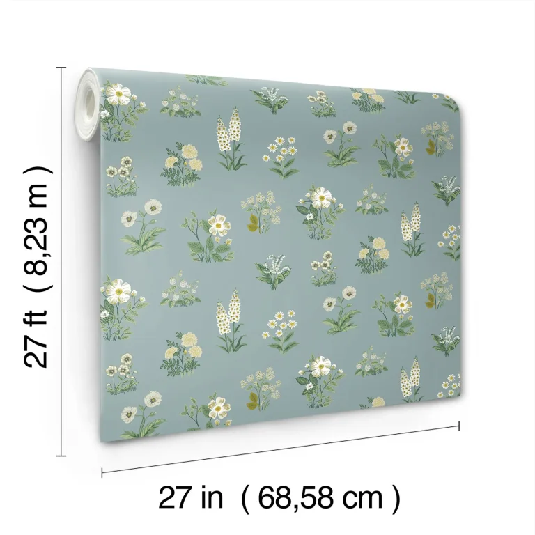 Rifle Paper Co. Botanical Wallpaper - Slate — Ảnh 3