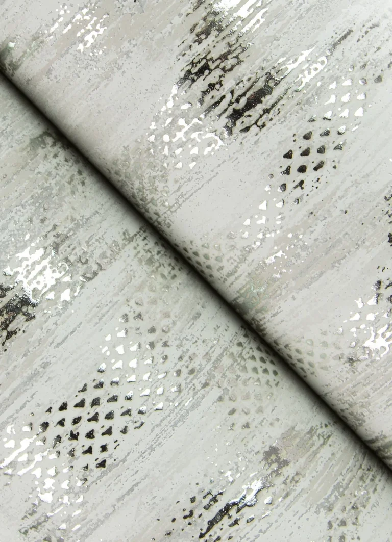 Kintana Abstract Trellis Wallpaper - Silver — Ảnh 2