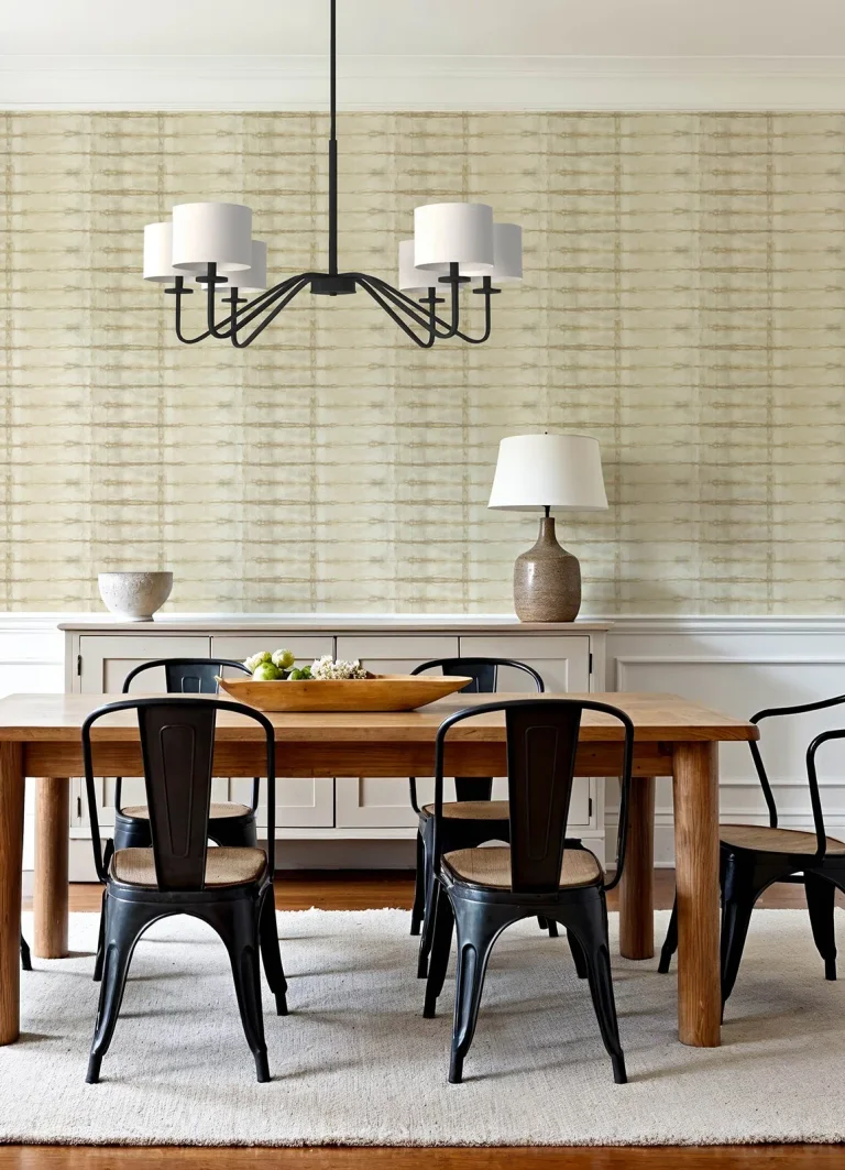 Modulus Geometric Stripe Wallpaper - Wheat — Ảnh 4