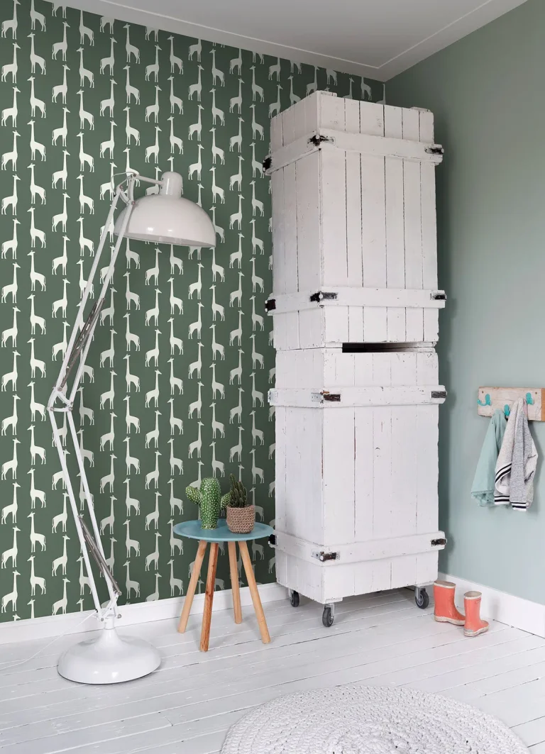 Chesapeake Vivi Giraffe Wallpaper - Green — Ảnh 2