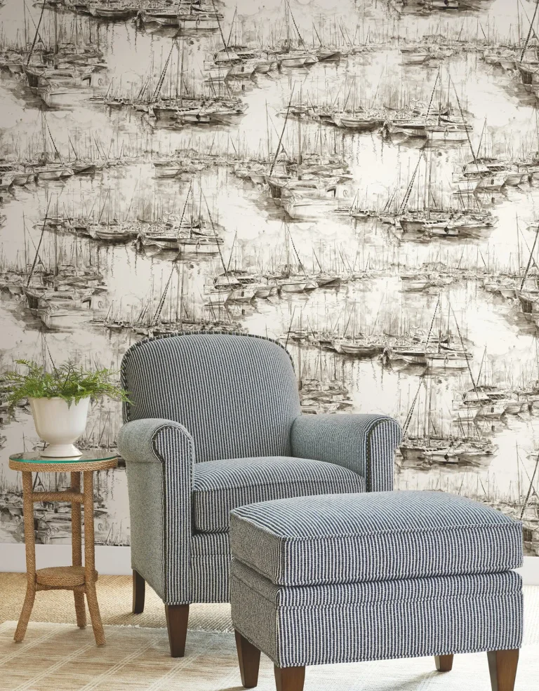 Ronald Redding Yacht Club Scenic Wallpaper - Taupe — Ảnh 3
