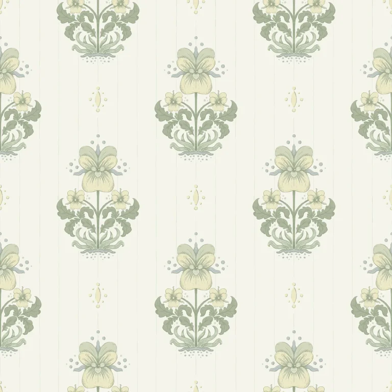 Gullvie Pansies Wallpaper - White — Ảnh 3
