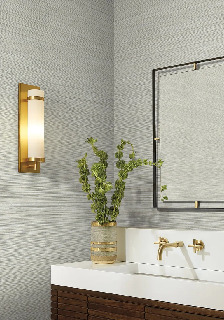 Candice Olson Stacked Bamboo Wallpaper - Off-White — Image 5