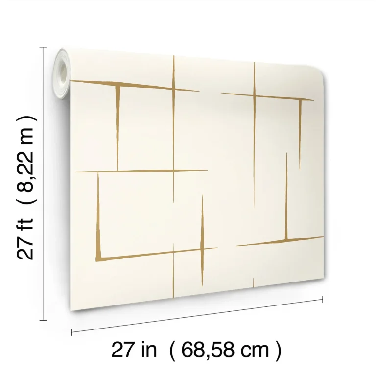 Ronald Redding Malia Wallpaper - Gold & White — Ảnh 6