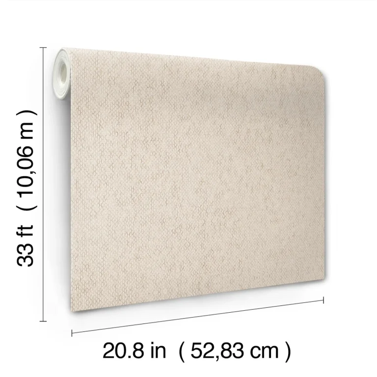 Stretched Hexagons Wallpaper - Cream — Ảnh 2
