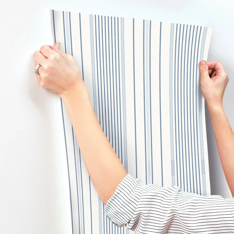Navarres Stripe Wallpaper - Blue — Ảnh 2