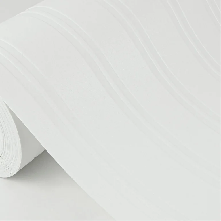 Elliott Paintble Stripe Wallpaper - White — Ảnh 4